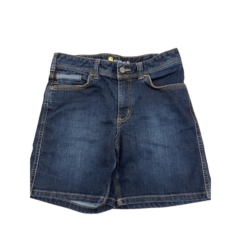 CARHARTT Women's Mom Jean Shorts Dark Wash Original Fit Sz 6